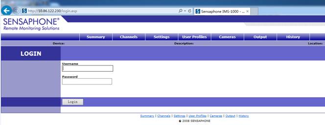 Sensaphone IMS-1000触发报警设置