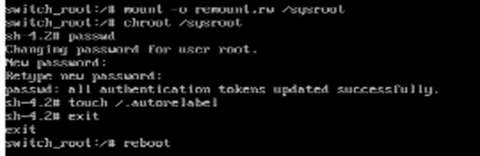 忘记root用户密码